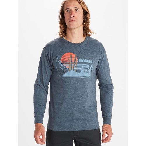 Marmot Clothes Navy NZ - Freestyle T-Shirts Mens NZ5378961